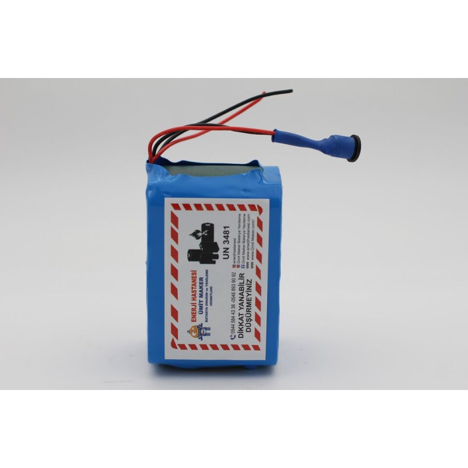12.6V 15 Ah Lityum Batarya (Şarj Aleti Hediyedir.)
