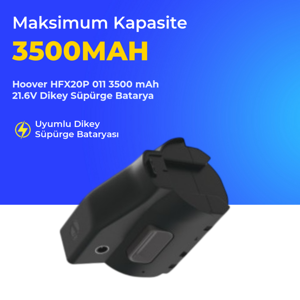 Hoover HFX20P 011 3500 mAh 21.6V Dikey Süpürge Batarya