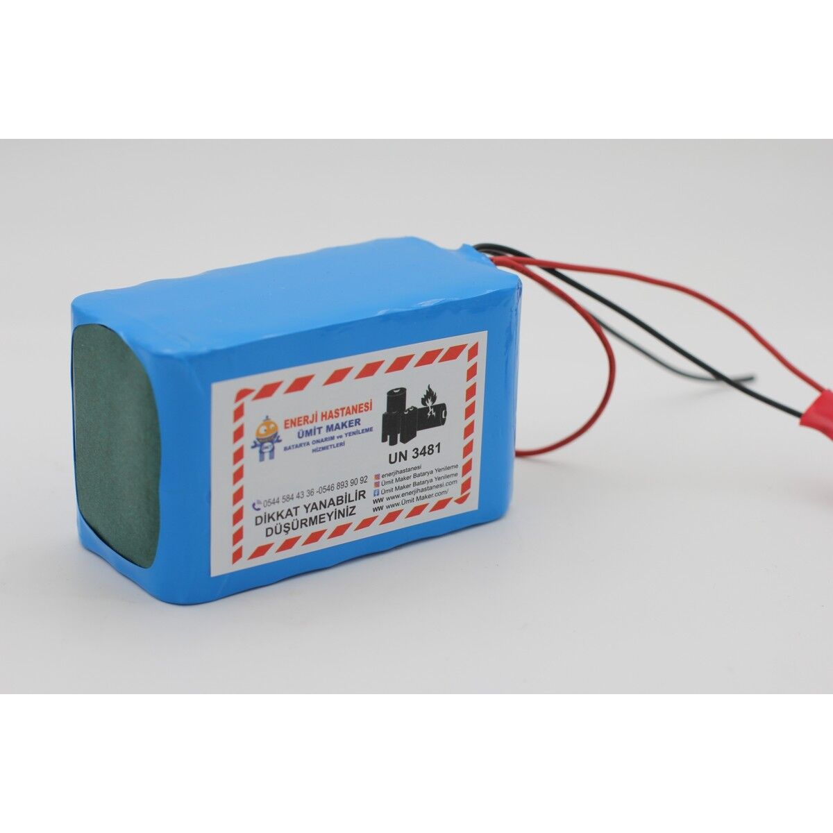 12.6V 20 Ah Lityum Batarya (Şarj Aleti Hediyedir.)