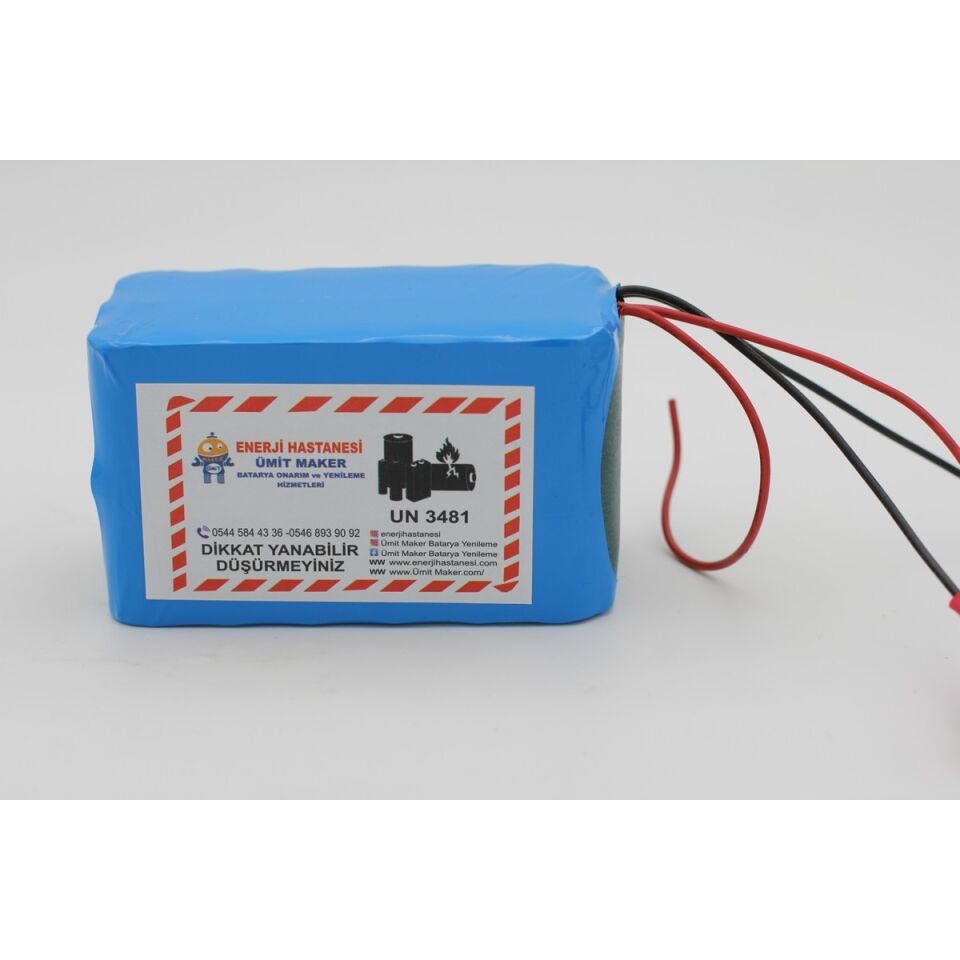 12.6V 20 Ah Lityum Batarya (Şarj Aleti Hediyedir.)