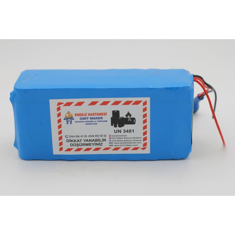 12.6V 30 Ah Lityum Batarya (Şarj Aleti Hediyedir.)