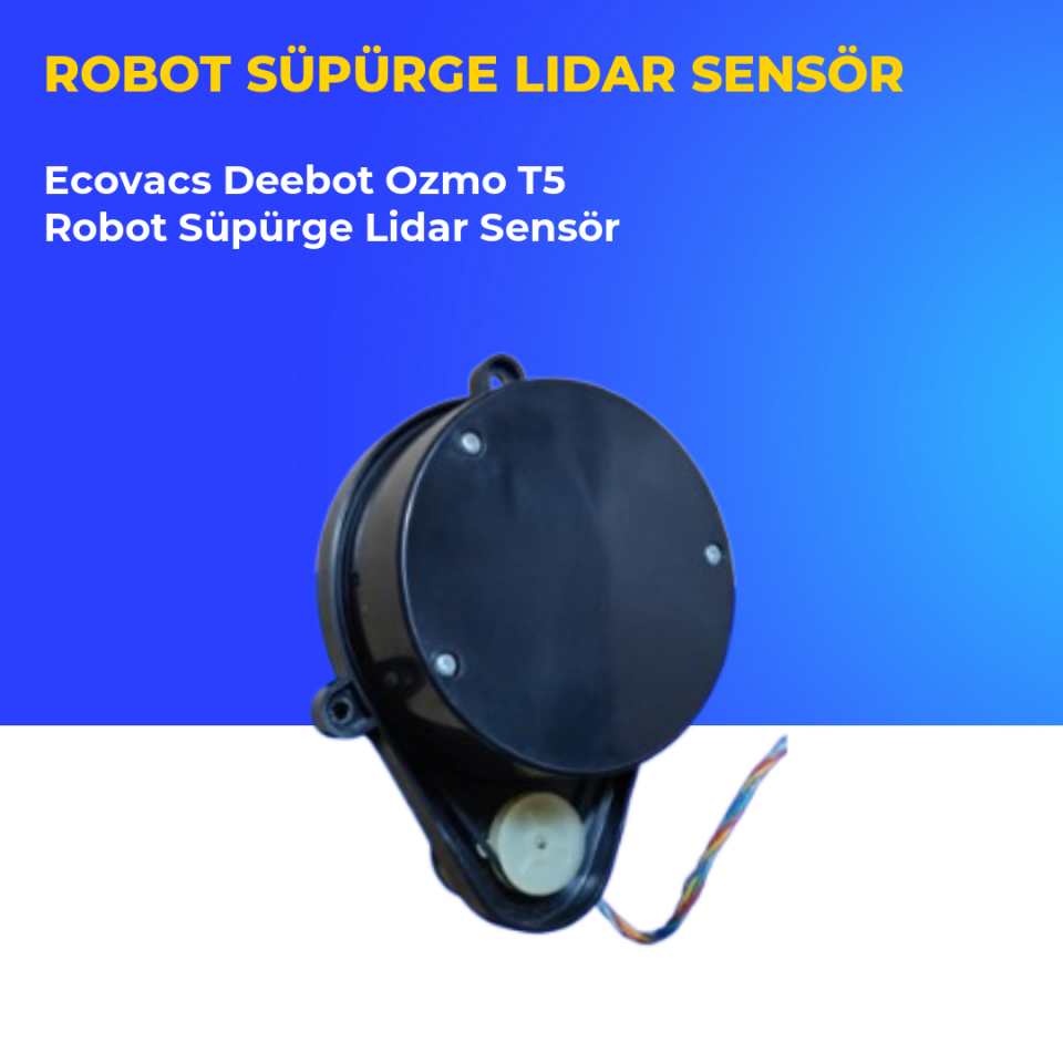 Ecovacs Deebot Ozmo T5 Robot Süpürge Lidar Sensör