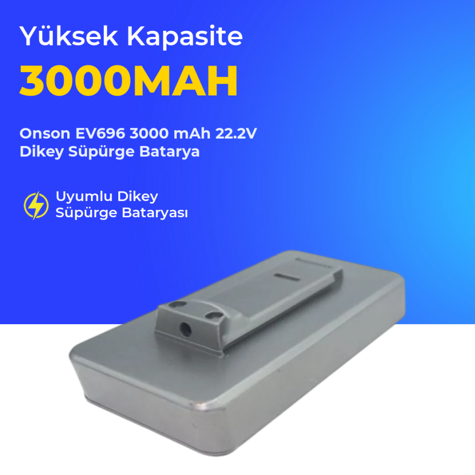 Onson EV696 3000 mAh 22.2V Dikey Süpürge Batarya