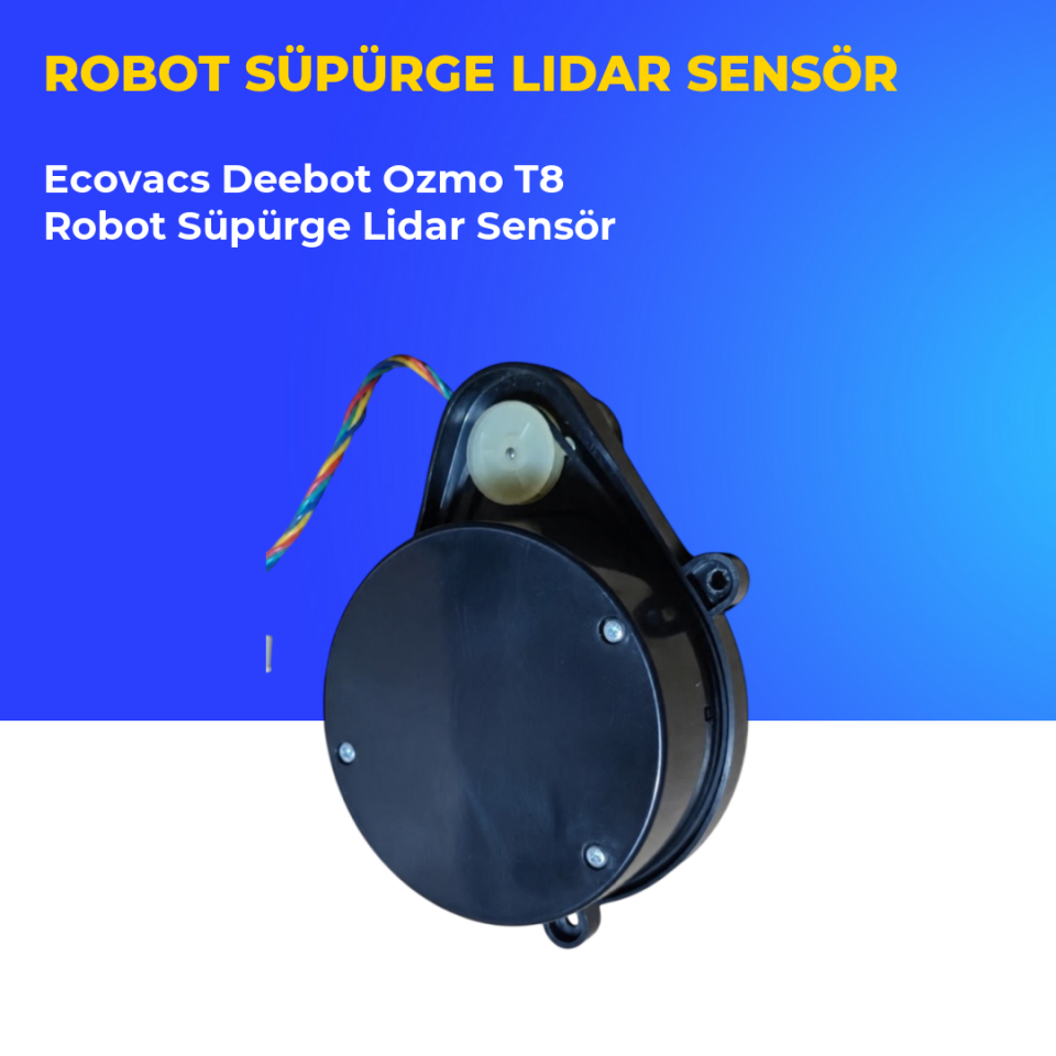 Ecovacs Deebot Ozmo T8 Robot Süpürge Lidar Sensör