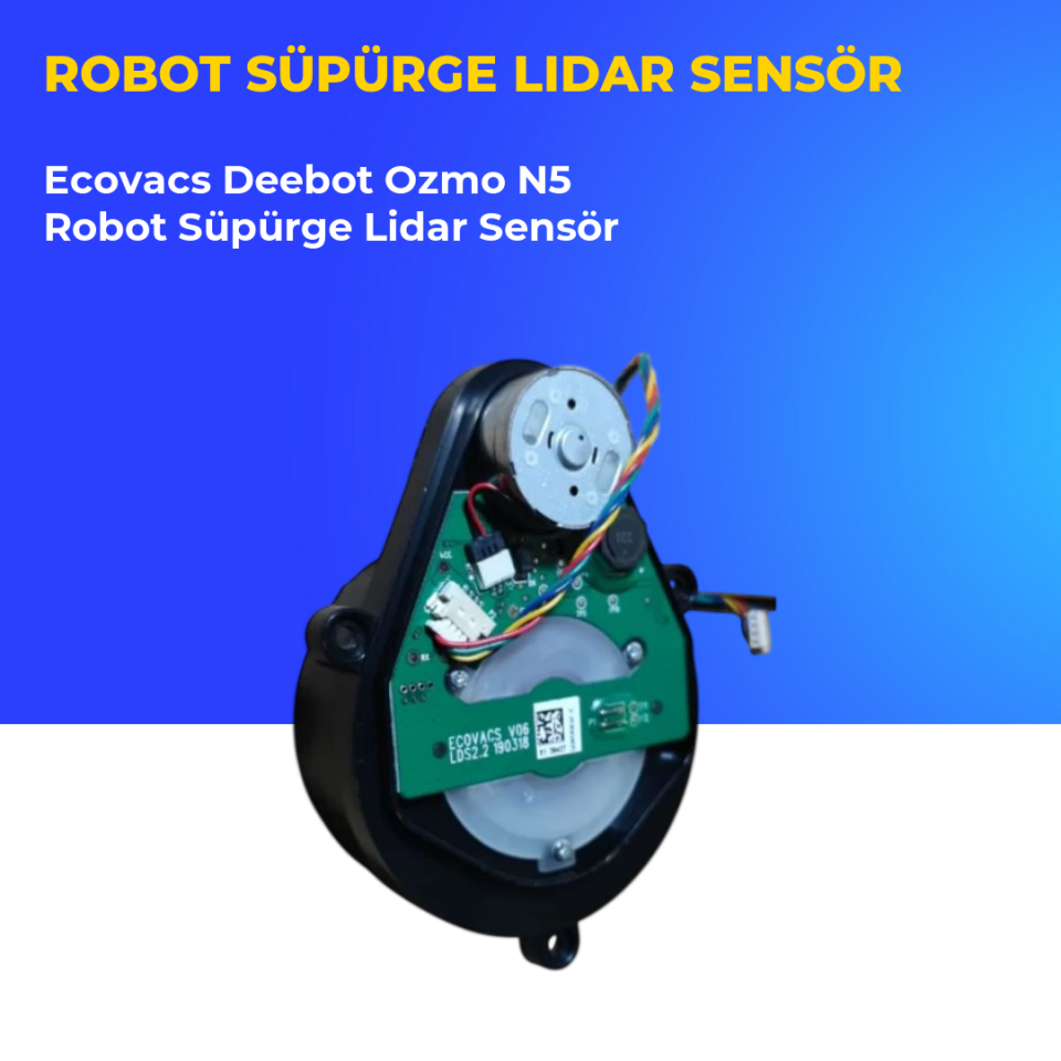 Ecovacs Deebot Ozmo N5 Robot Süpürge Lidar Sensör