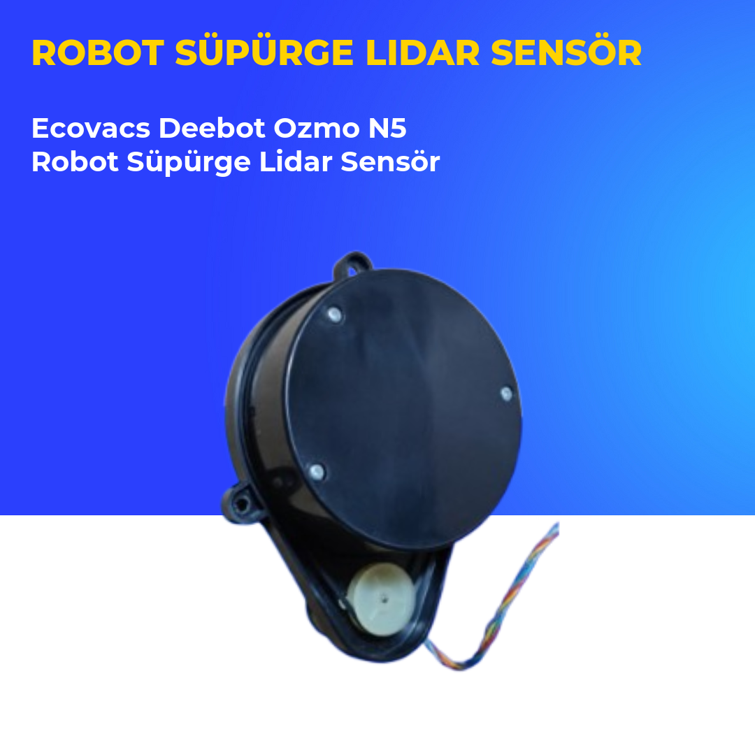 Ecovacs Deebot Ozmo N5 Robot Süpürge Lidar Sensör