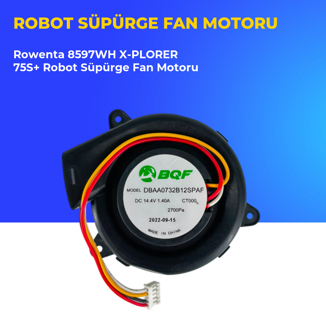 Rowenta 8597WH X-PLORER 75S+ Robot Süpürge Fan Motoru