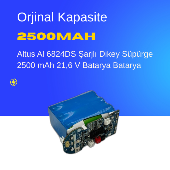 Altus Al 6824DS Şarjlı Dikey Süpürge Batarya