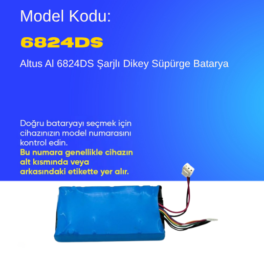 Altus Al 6824DS Şarjlı Dikey Süpürge Batarya