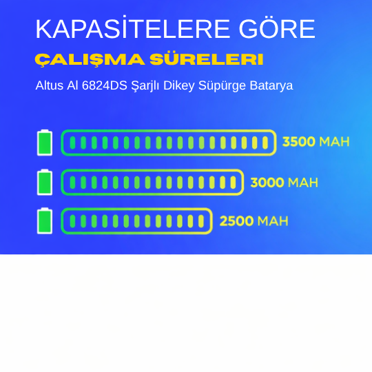Altus Al 6824DS Şarjlı Dikey Süpürge Batarya