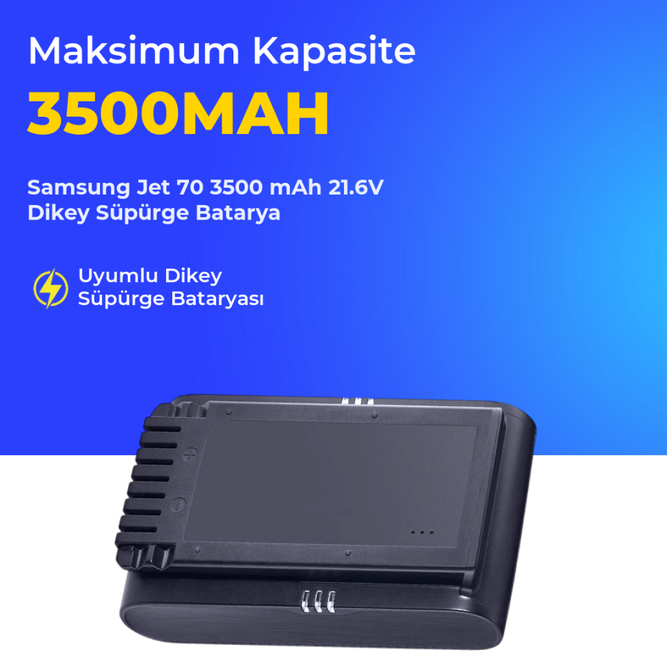 Samsung Jet 70 3500 mAh 21.6V Dikey Süpürge Batarya