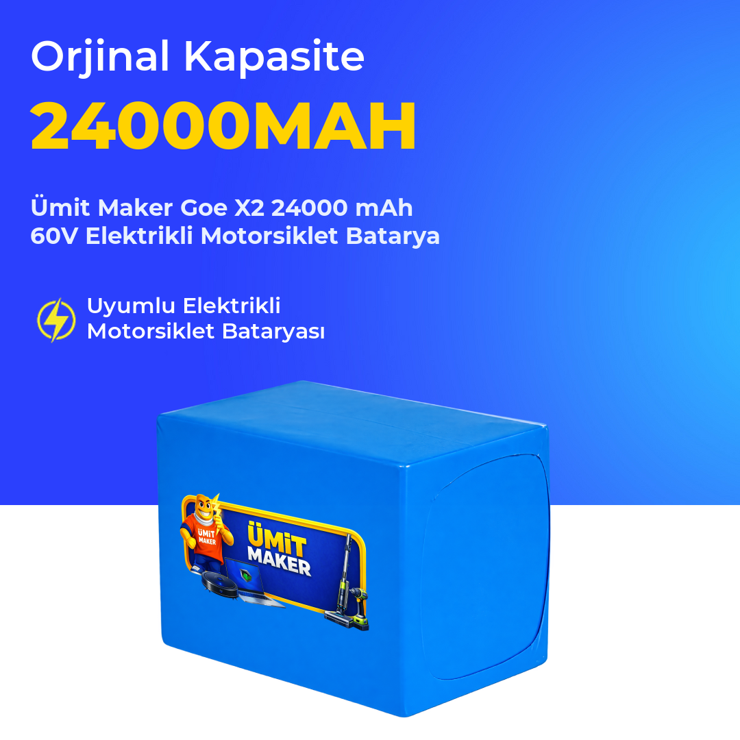 Goe X2 24000 mAh 60V Elektrikli Motorsiklet Batarya