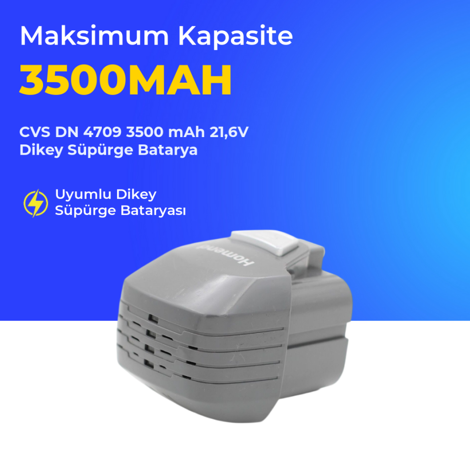 CVS DN 4709 3500 mAh 21,6V Dikey Süpürge Batarya