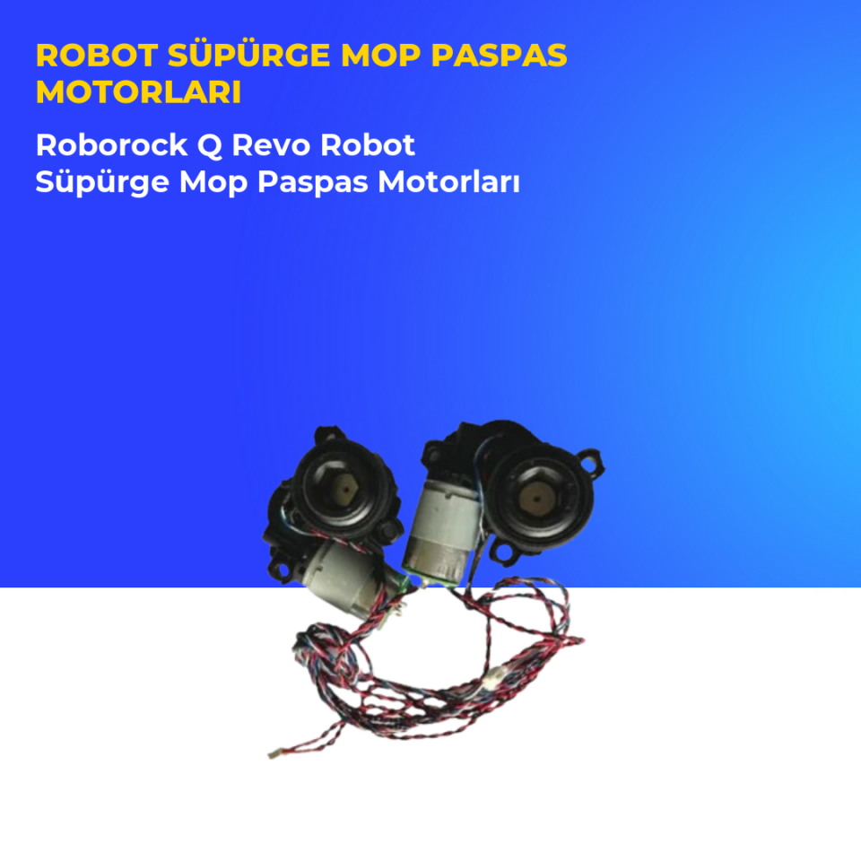 Roborock Q Revo Robot Süpürge Mop Paspas Motorları