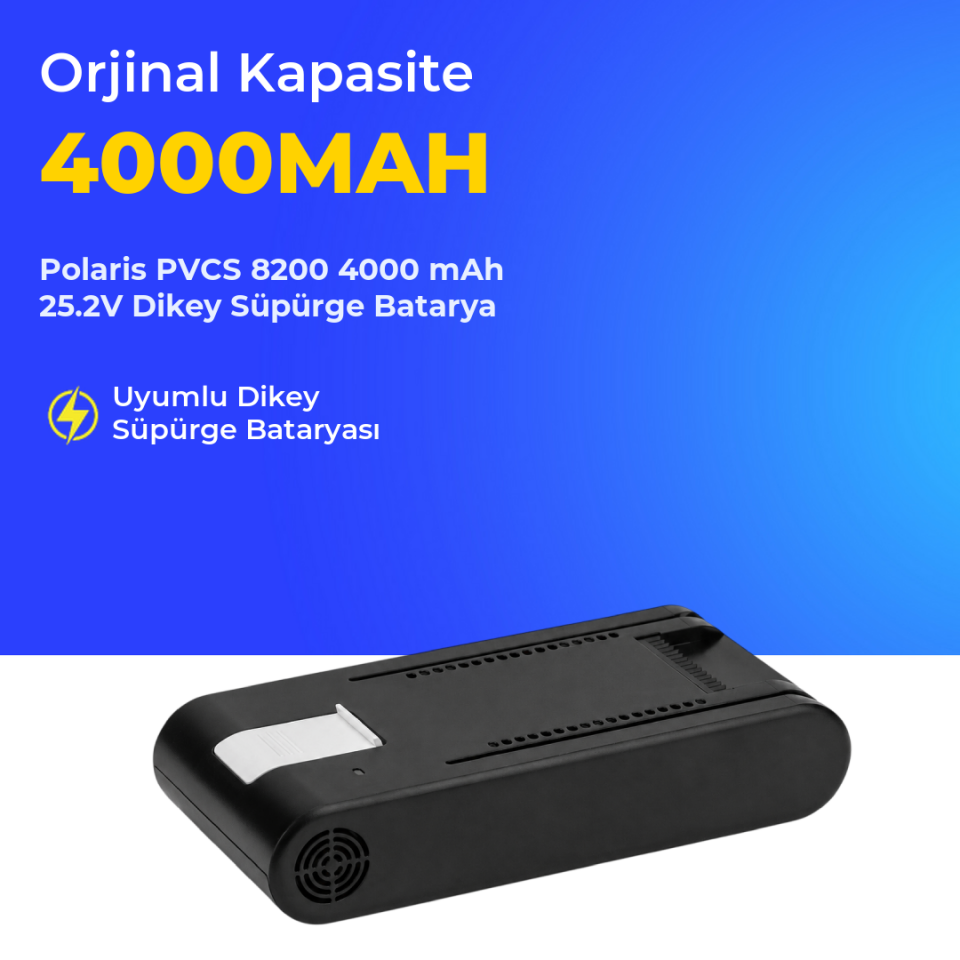 Polaris PVCS 8200 4000 mAh 25.2V Dikey Süpürge Batarya
