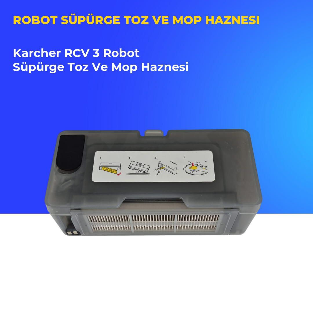 Karcher RCV 3 Robot Süpürge Toz Ve Mop Haznesi