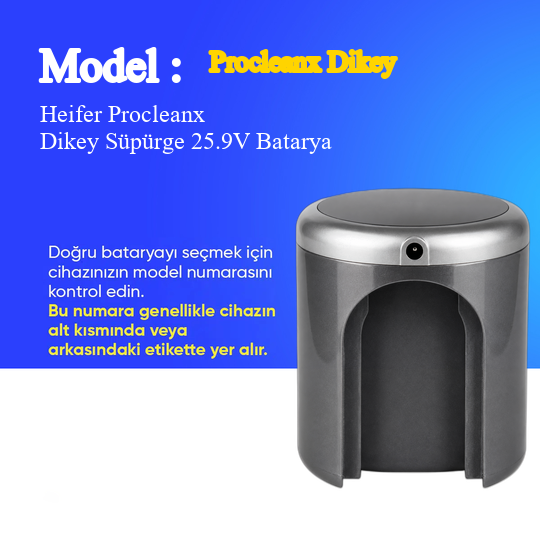 Heifer Procleanx Dikey Süpürge 2500 mAh Batarya