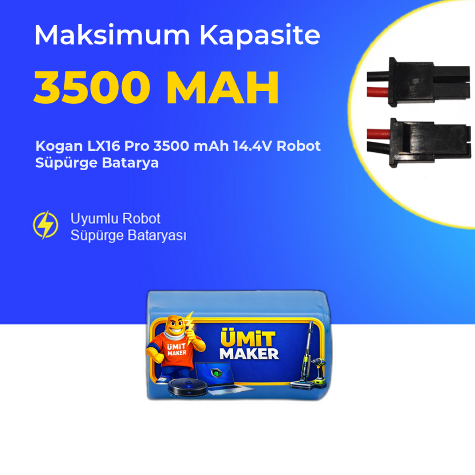 Kogan LX16 Pro 3500 mAh 14.4V Robot Süpürge Batarya