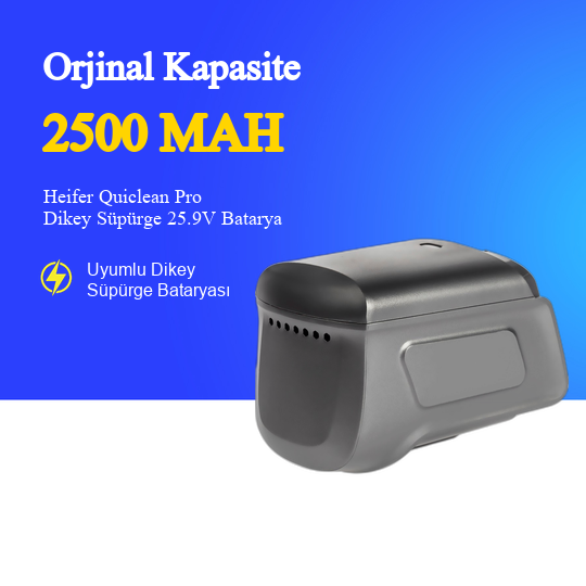 Heifer Quiclean Pro Dikey Süpürge 2500 mAh Batarya