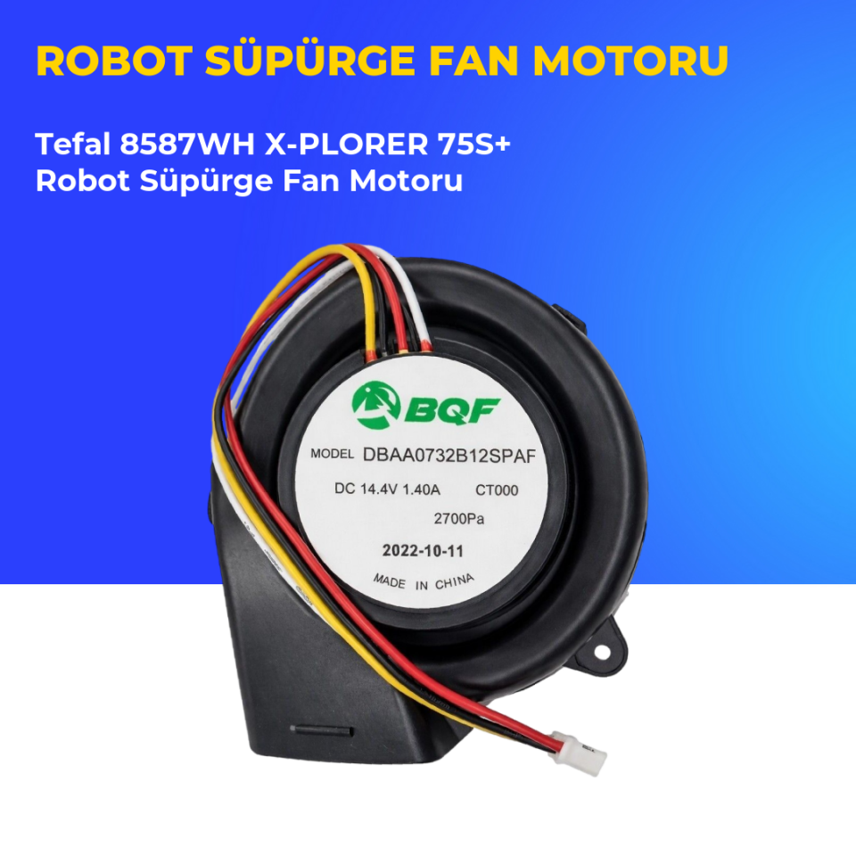Tefal 8587WH X-PLORER 75S+ Robot Süpürge Fan Motoru