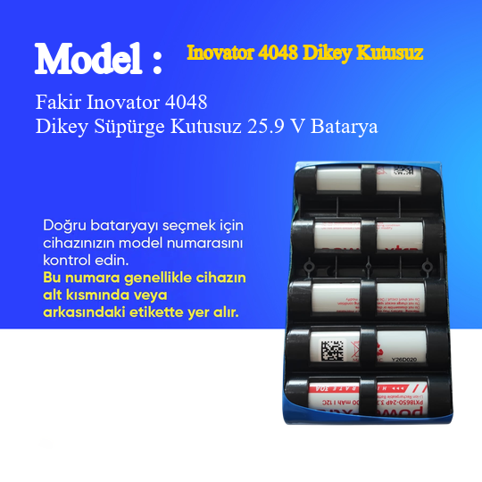 Fakir Inovator 4048 Dikey Süpürge Kutusuz 2500 mAh Batarya