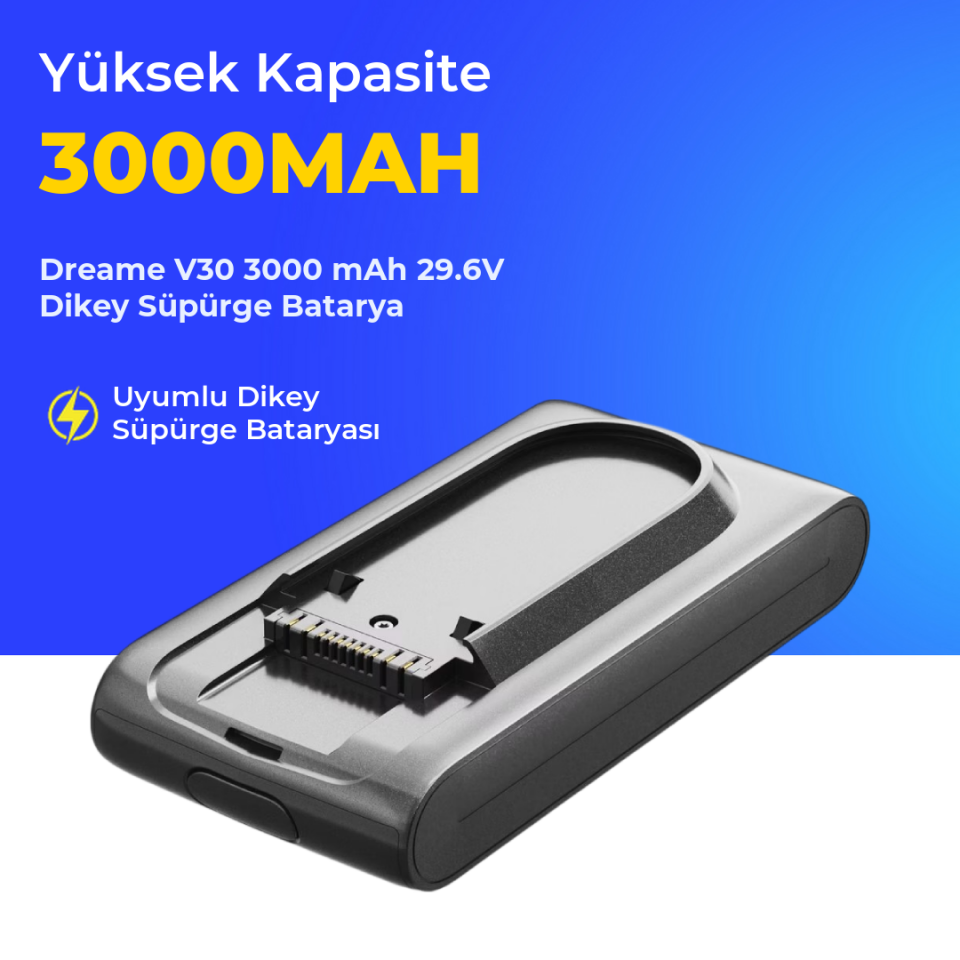 Dreame V30 3000 mAh 29.6V Dikey Süpürge Batarya