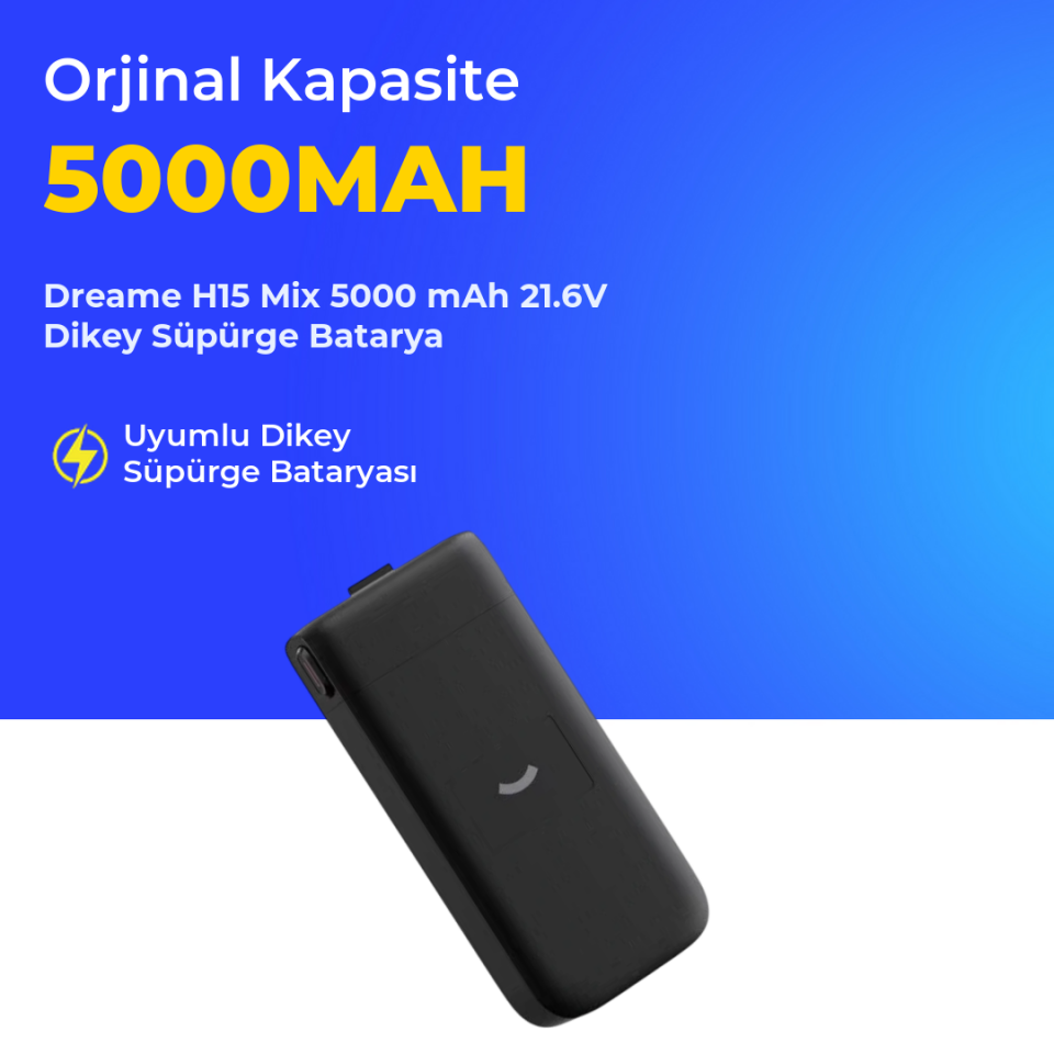 Dreame H15 Mix 5000 mAh 21.6V Dikey Süpürge Batarya