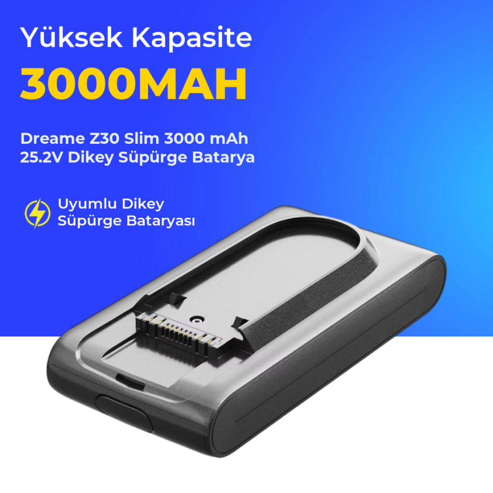 Dreame Z30 Slim 3000 mAh 25.2V Dikey Süpürge Batarya