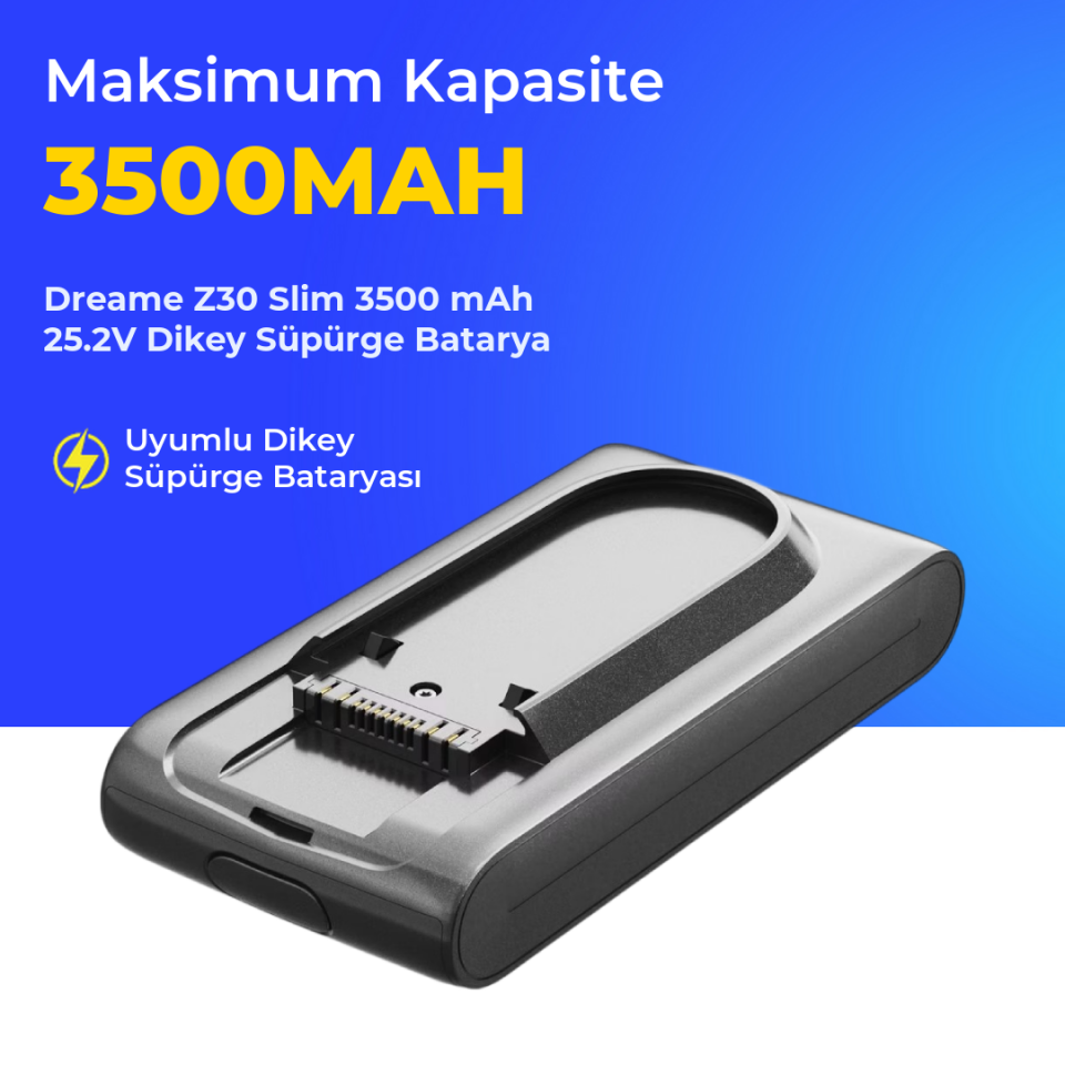 Dreame Z30 Slim 3500 mAh 25.2V Dikey Süpürge Batarya