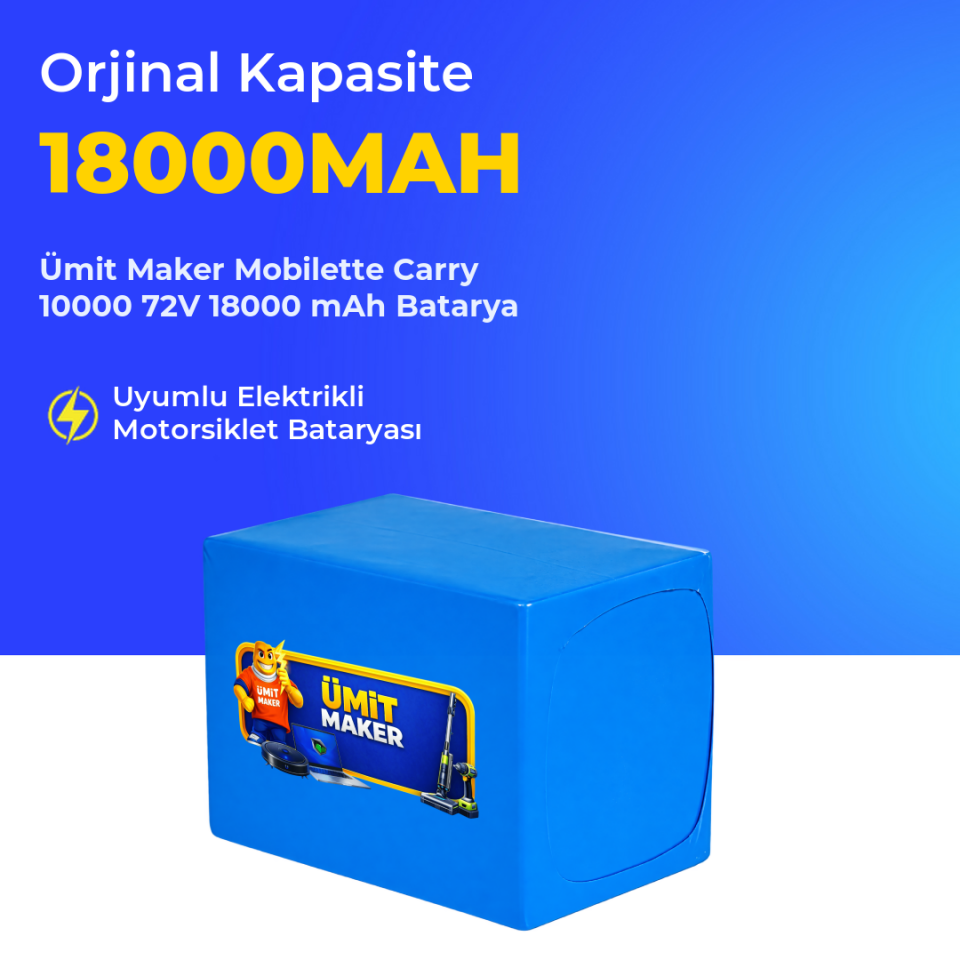 Mobilette Carry 10000 72V 18000 mAh Batarya