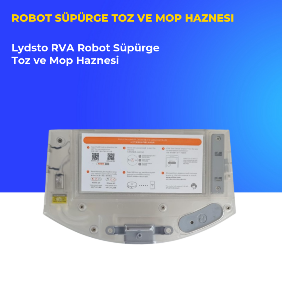 Lydsto RVA Robot Süpürge Toz ve Mop Haznesi