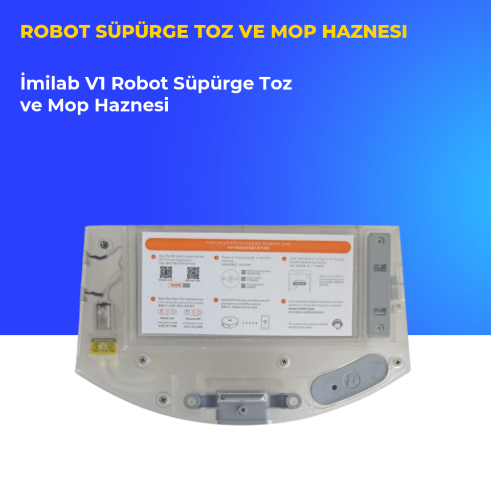İmilab V1 Robot Süpürge Toz ve Mop Haznesi