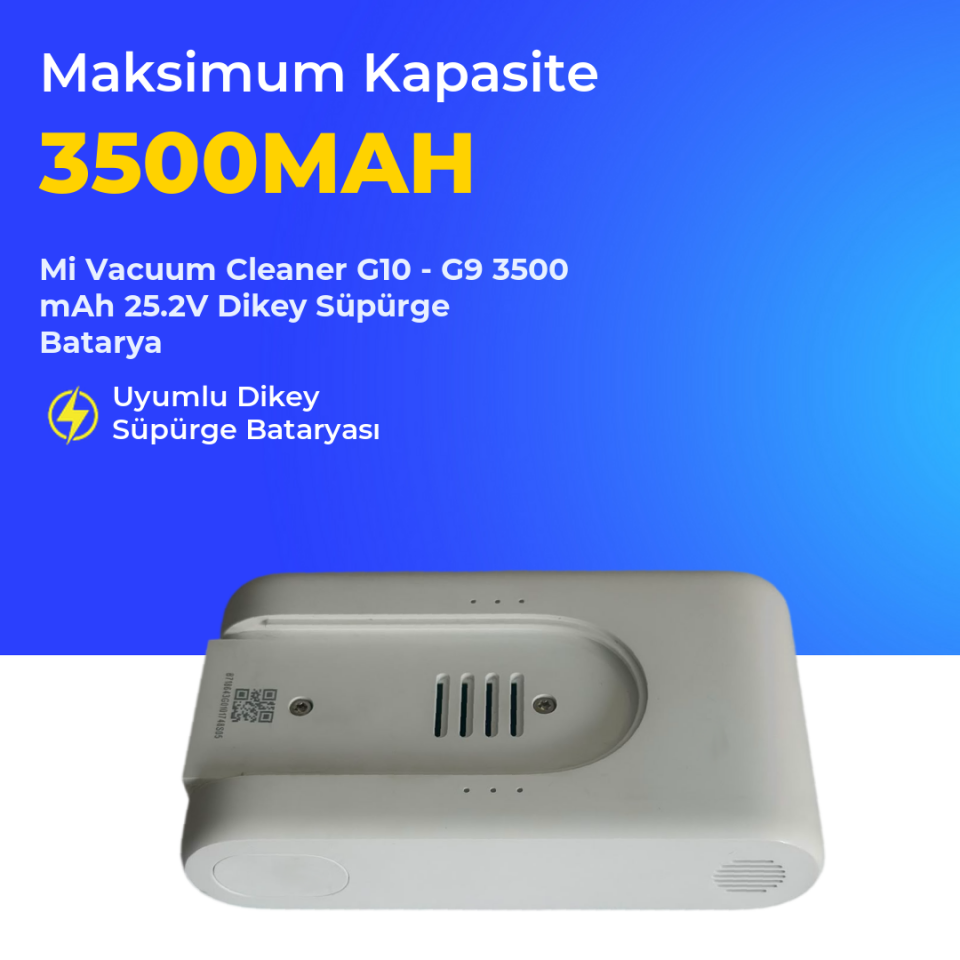 Mi Vacuum Cleaner G10 - G9 3500 mAh 25.2V Dikey Süpürge Batarya