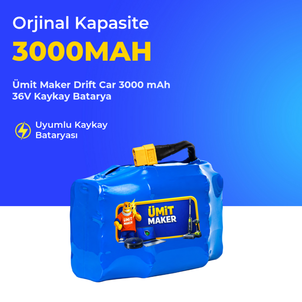 Drift Car 3000 mAh 36V Kaykay Batarya
