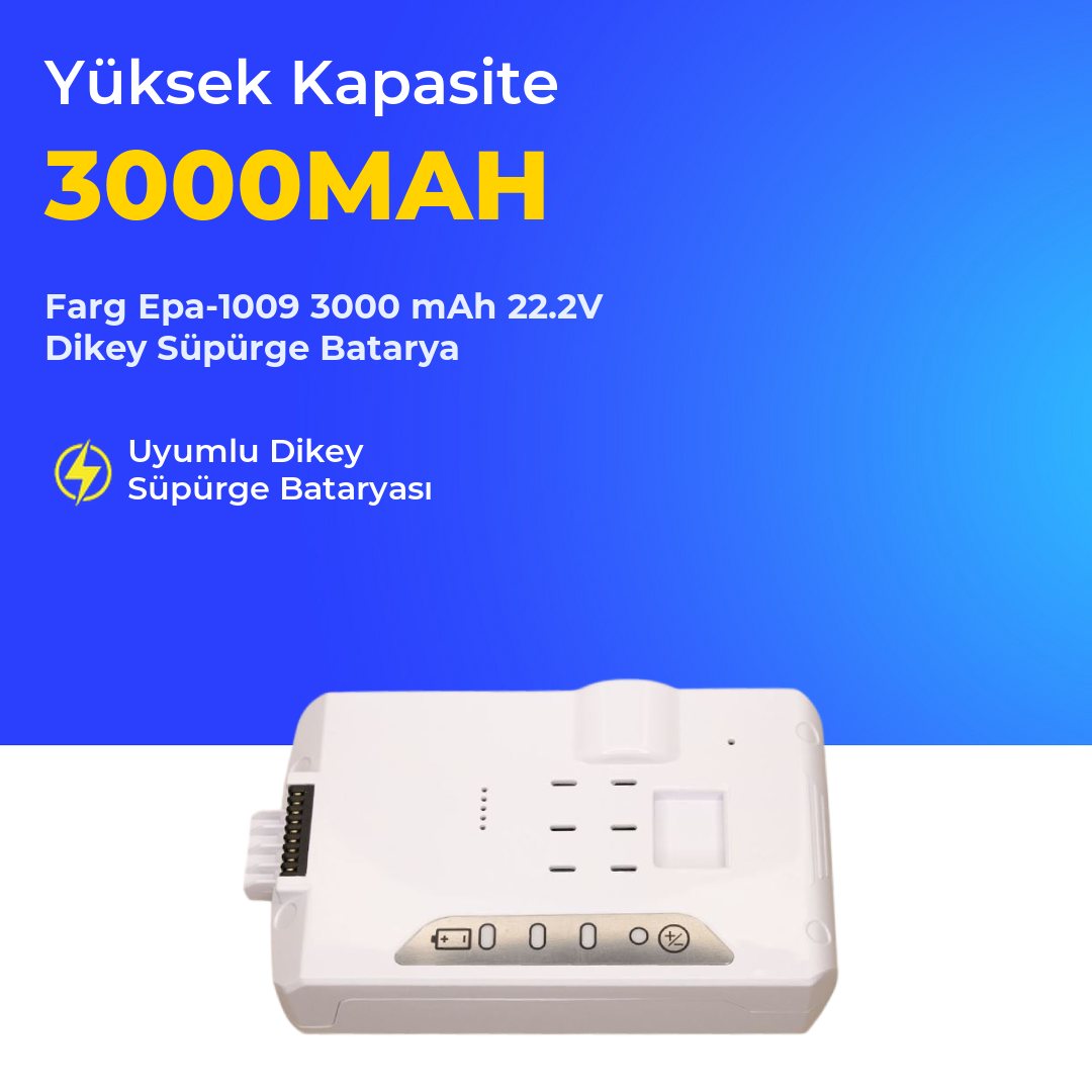 Farg Epa-1009 3000 mAh Dikey Süpürge Batarya