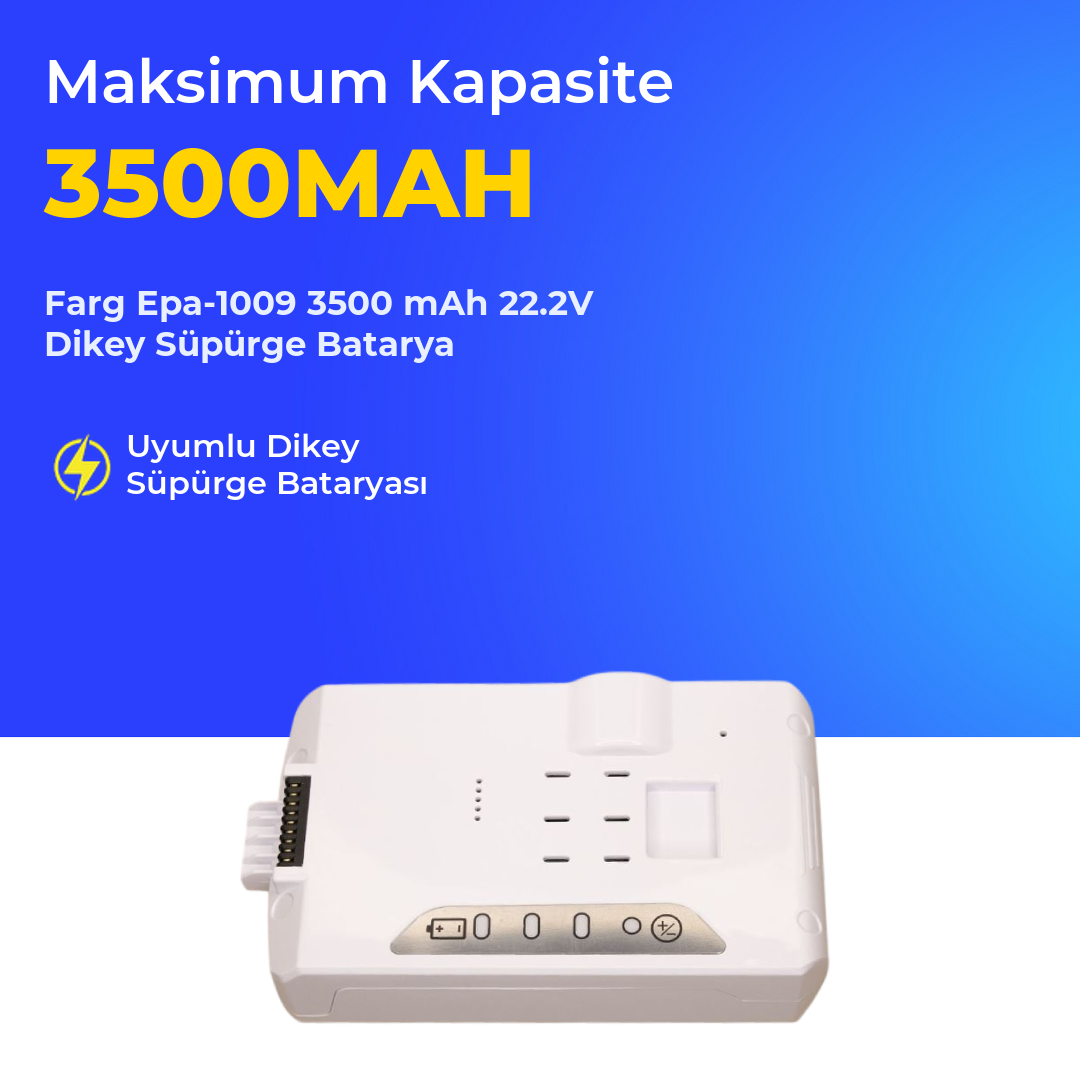 Farg Epa-1009 3500 mAh Dikey Süpürge Batarya