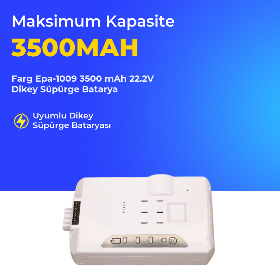 Farg Epa-1009 3500 mAh Dikey Süpürge Batarya