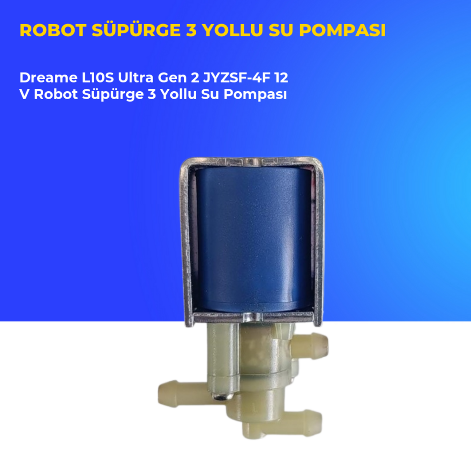 Dreame L10S Ultra Gen 2 JYZSF-4F 12 V Robot Süpürge 3 Yollu Su Pompası