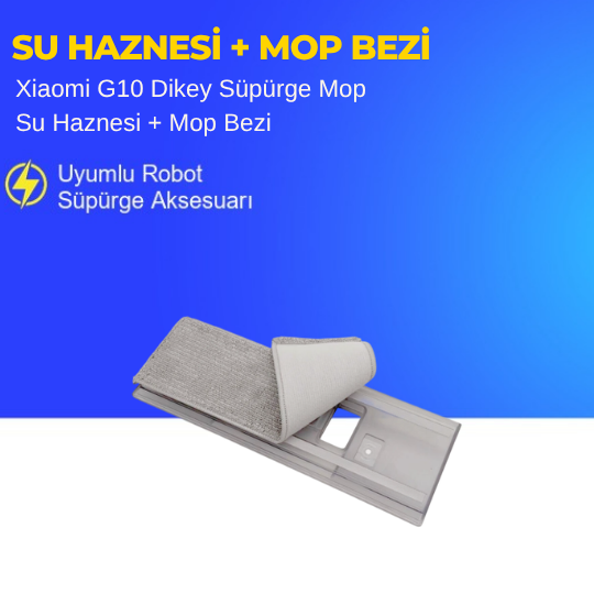 Xiaomi G10 Dikey Süpürge Mop Su Haznesi + Mop Bezi