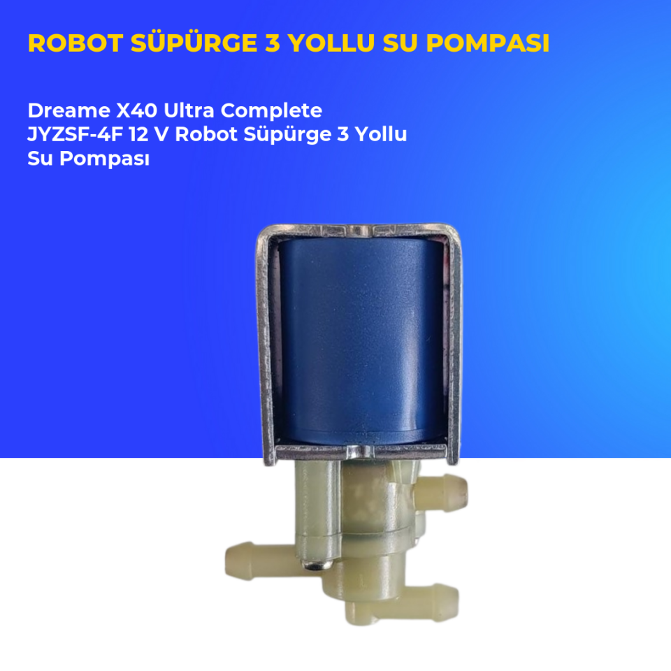 Dreame X40 Ultra Complete JYZSF-4F 12 V Robot Süpürge 3 Yollu Su Pompası