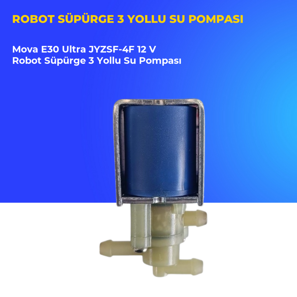 Mova E30 Ultra JYZSF-4F 12 V Robot Süpürge 3 Yollu Su Pompası
