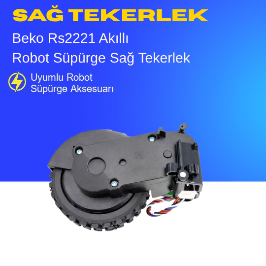 Beko Rs 2221 Akıllı Robot Süpürge Sağ Tekerlek Aksesuarları – Yedek Parça