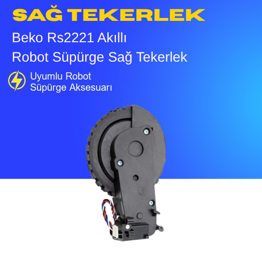 Beko Rs 2221 Akıllı Robot Süpürge Sağ Tekerlek Aksesuarları – Yedek Parça