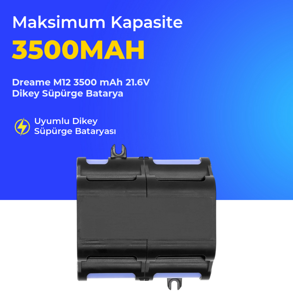 Dreame M12 3500 mAh 21.6V Dikey Süpürge Batarya
