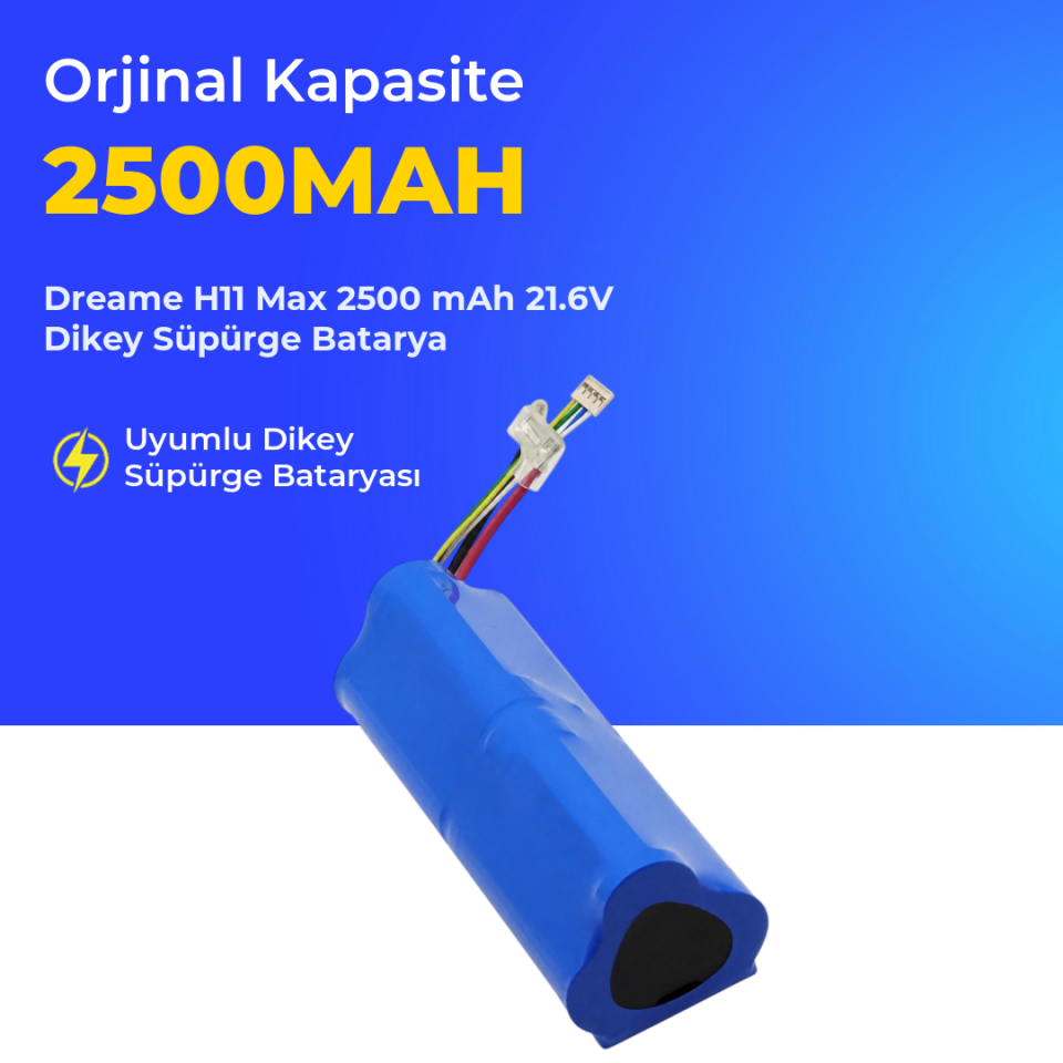 Dreame H11 Max 2500 mAh 21.6V Dikey Süpürge Batarya