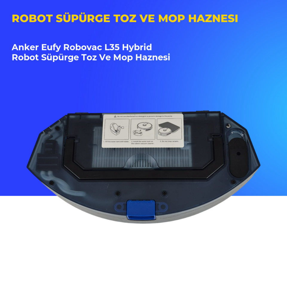 Anker Eufy Robovac L35 Hybrid Robot Süpürge Toz Ve Mop Haznesi