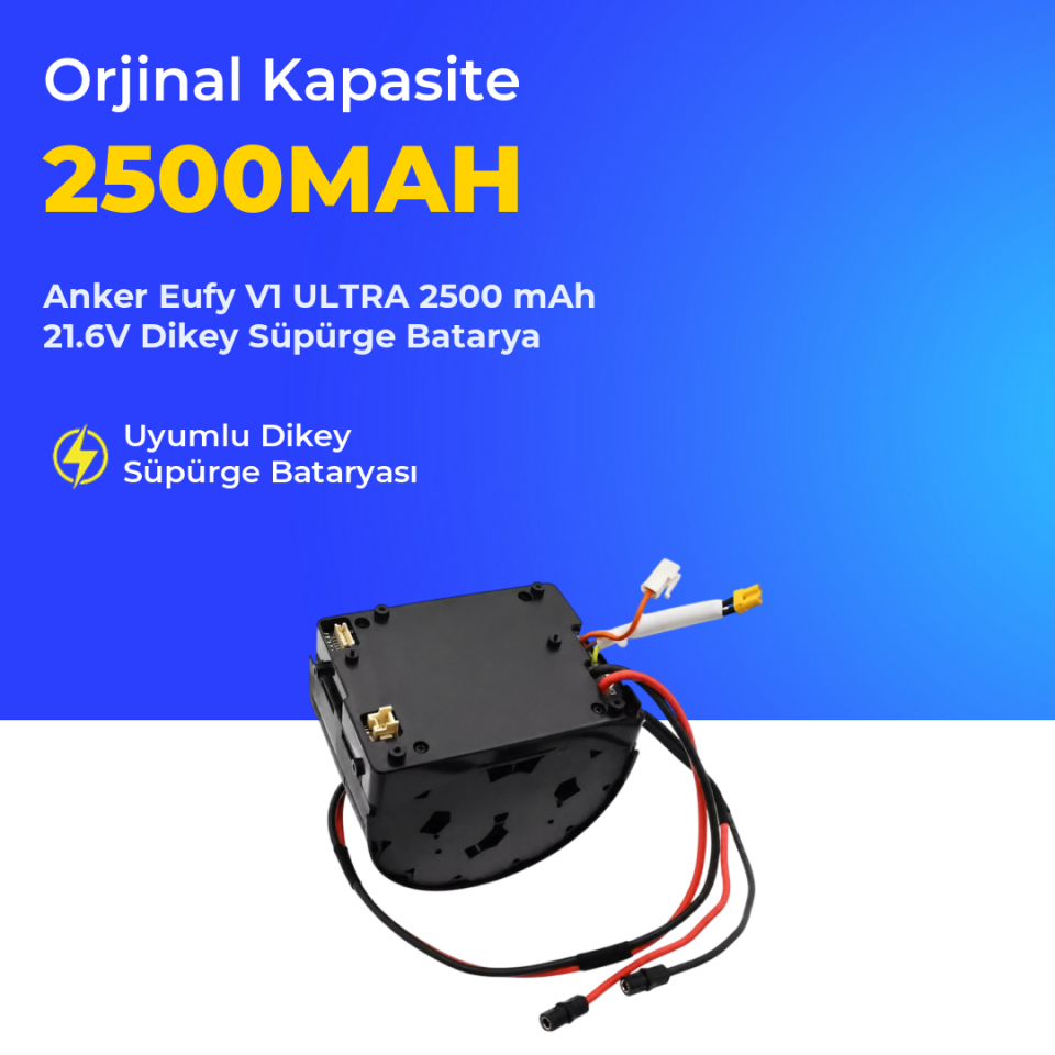 Anker Eufy V1 ULTRA 2500 mAh 21.6V Dikey Süpürge Batarya