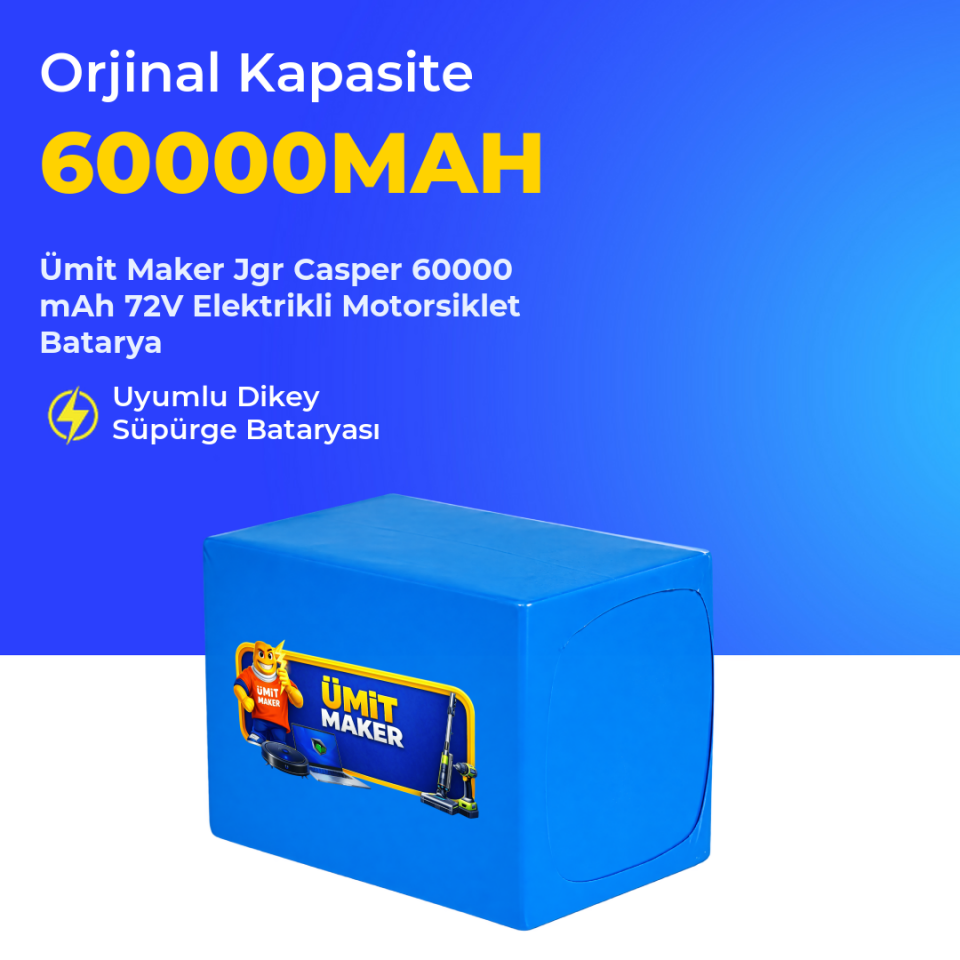 Jgr Casper 60000 mAh 72V Elektrikli Motorsiklet Batarya
