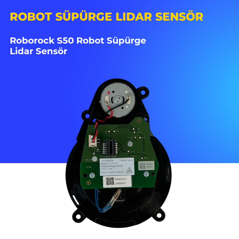 Roborock S50 Robot Süpürge Lidar Sensör