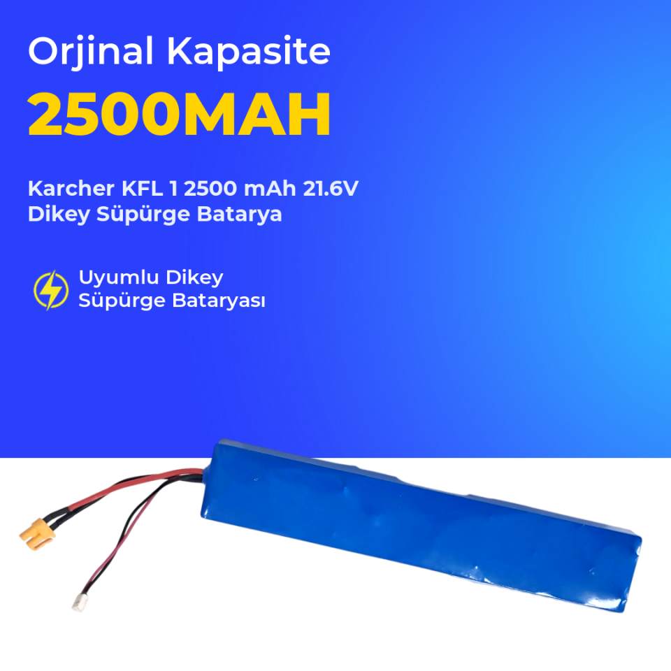Karcher KFL 1 2500 mAh 21.6V Dikey Süpürge Batarya